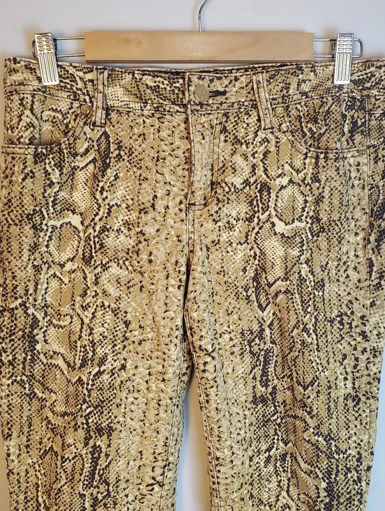 Tory Burch Women’s Super Skinny Jeans Snakeskin Print Size 29 - Picture 15 of 16